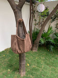 Simple Solid Color Large Capacity Shoulder Bag 6W10BBG2502