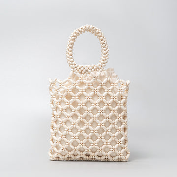 Wooden Bead Contrast Color Handbags DPFB0702