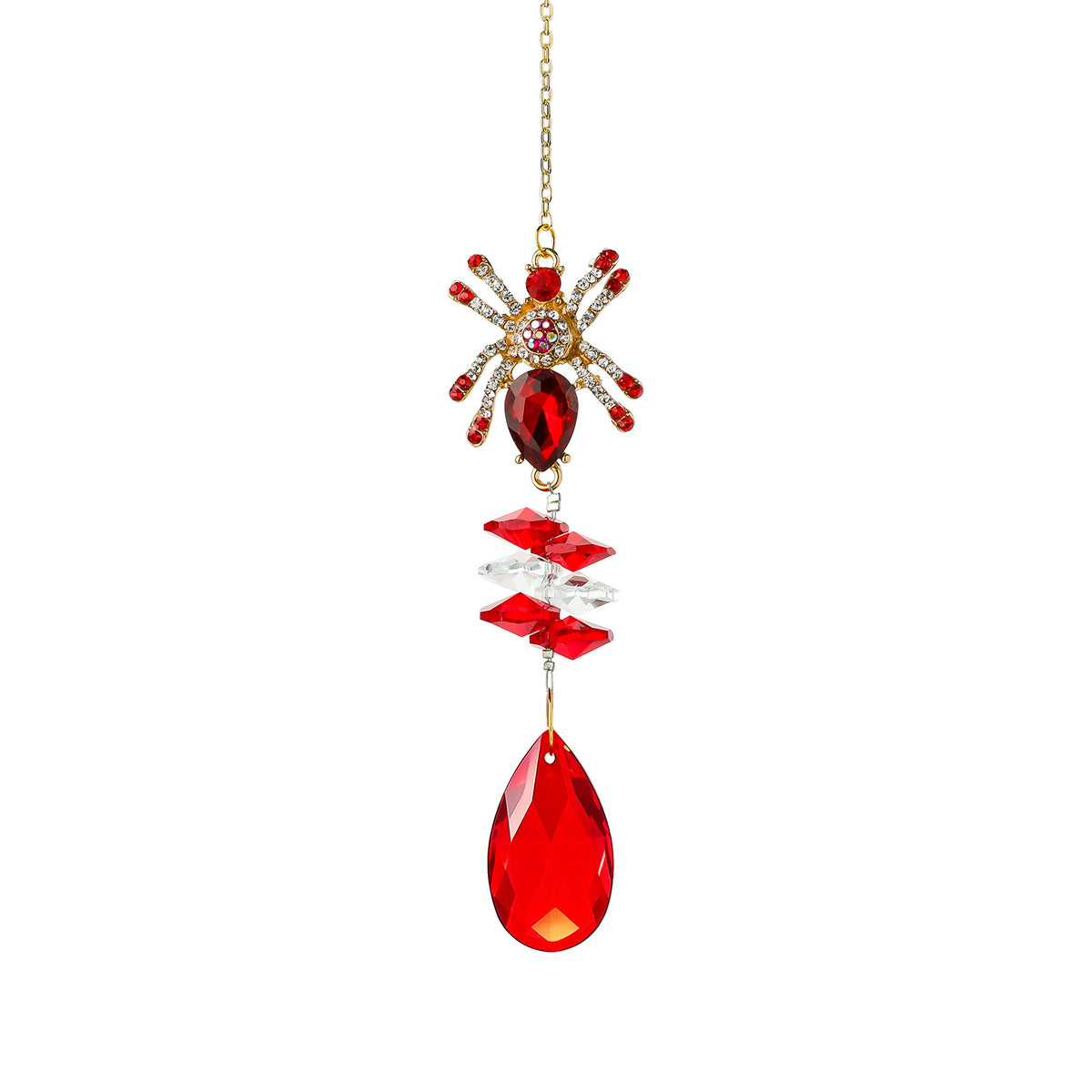 Halloween Spider Crystal Bead Hanging Sun Catcher 6H7HLS191