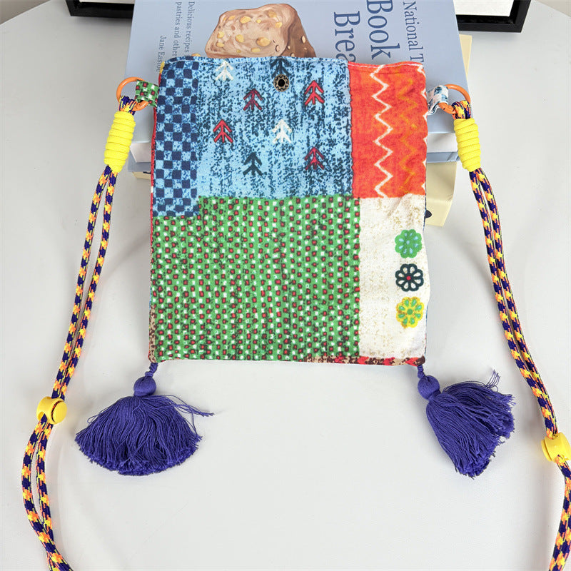 Simple Color Block Plaid Tassel - DippedShop Wholesale - #1715