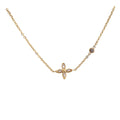 Fashion Cubic Zircon Four Leaf Clover Pendant Necklace 6W6JNC1067