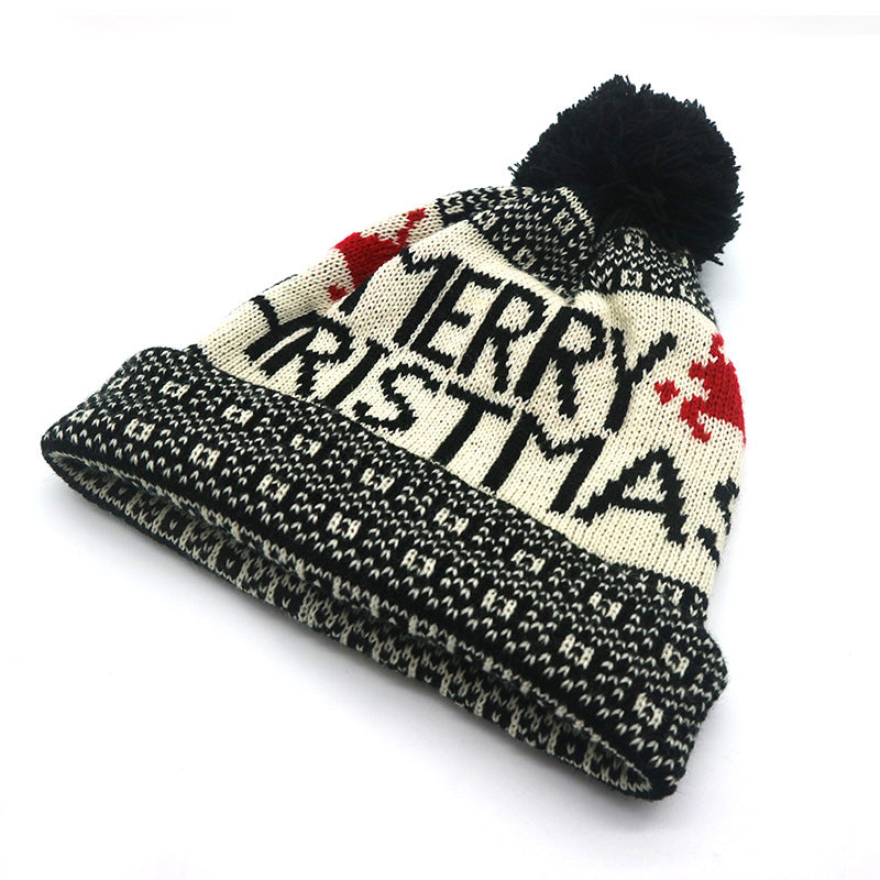 Trendy Thicken Plush Windproof Christmas Beanie Cap DP25H442