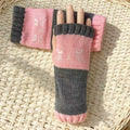 Cat Print Fingerless Gloves - DippedShop Wholesale - #4099
