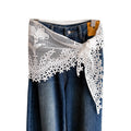 Trendy Floral Hollow Triangle Wrap Head Scarf MK2BW6W1SL08
