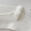 Sweet Satin Ruffle Solid Crew Socks 6W8FSO772