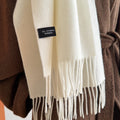 Solid Color Fringe Scarf - DippedShop Wholesale - #8563