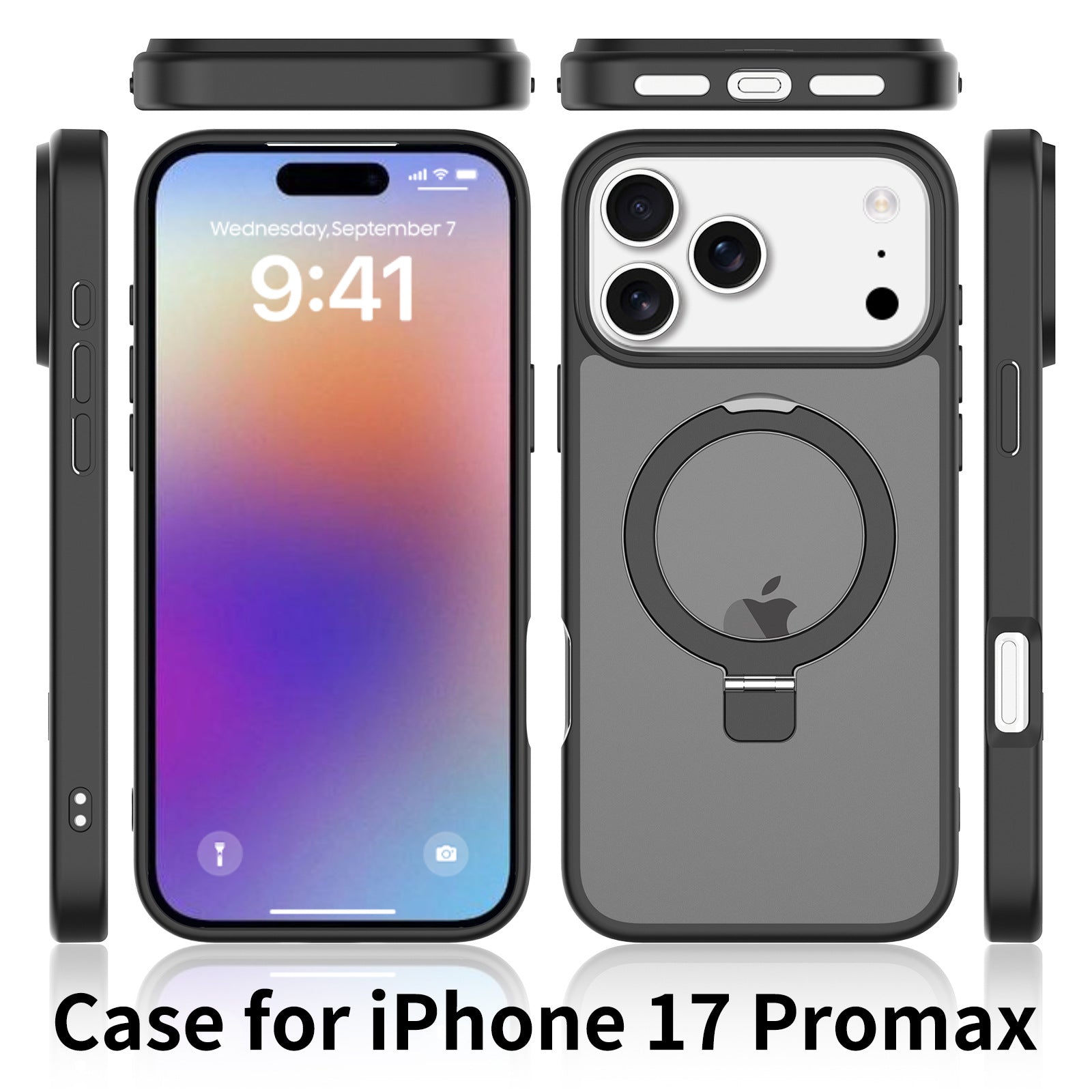 Magnetic Foldable Ring Kickstand Shockproof iPhone Case 6Z13HPC211