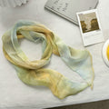 Gradient Tie-Dye Skinny Print Silk Scarf MK2BLW6W6NSI51