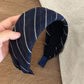 Retro Striped Soft Padded Wide Headband 6W6HBD380