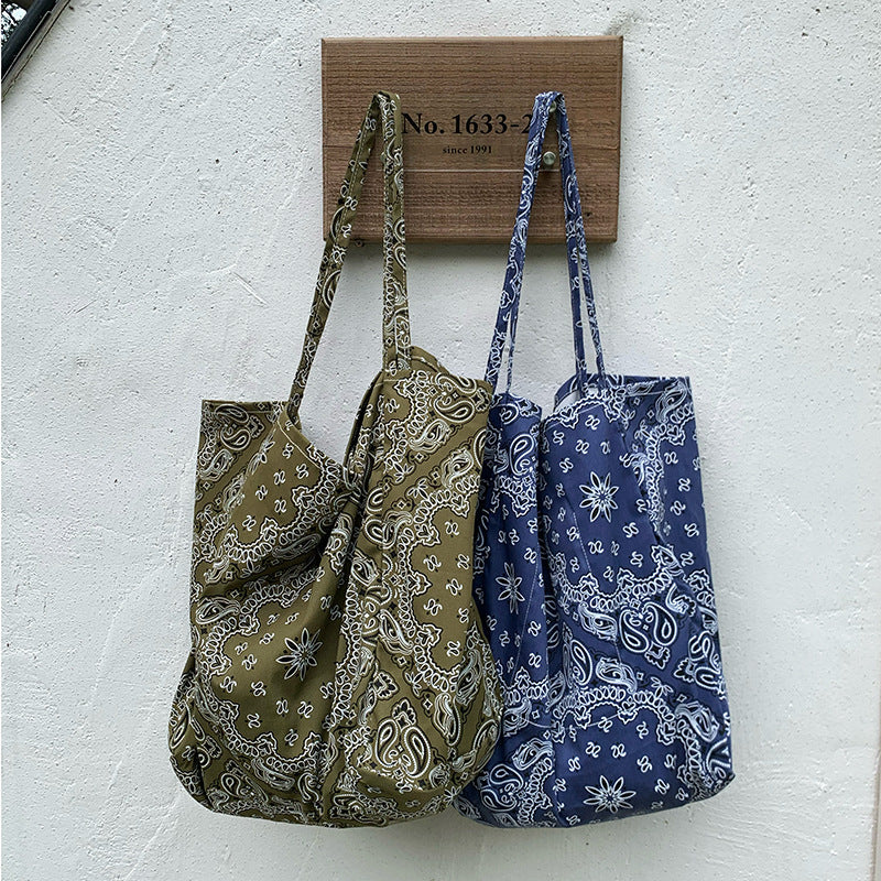 Retro Cashew Printing Canvas L - DippedShop Wholesale - #8899