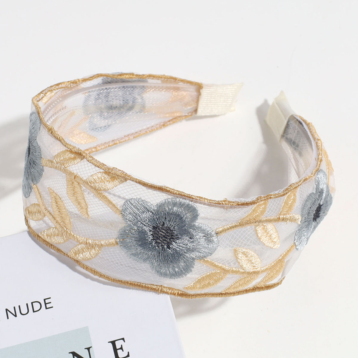 Sweet Floral Embroidery Non Slip Headband MK2PIM6W6HBD79