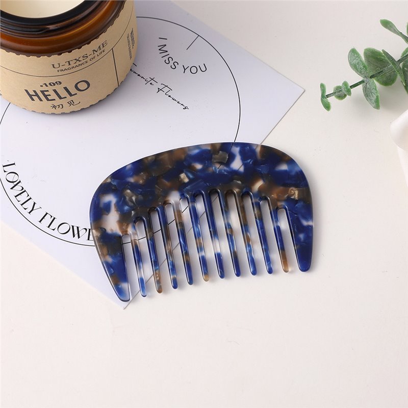 Mini Color Block Square Acetate Portable Combs MK2PPM6CT5CB49