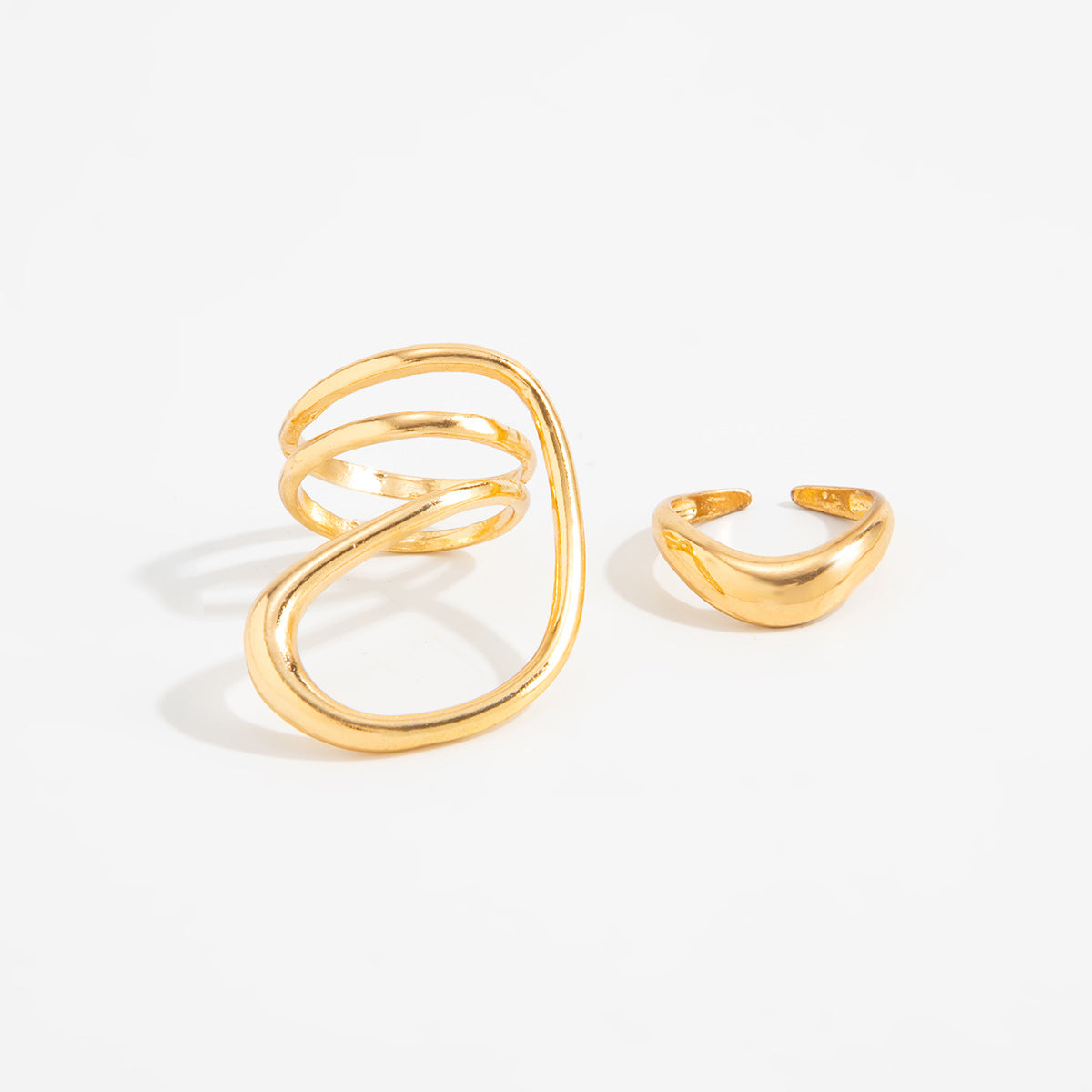 Geometric Twisted Toe Ring - DippedShop Wholesale - #7203