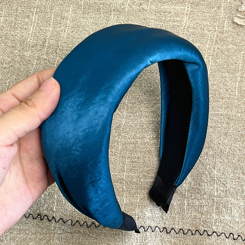 Elegant Satin Soft Padded Wide Headband 6W6HBD375