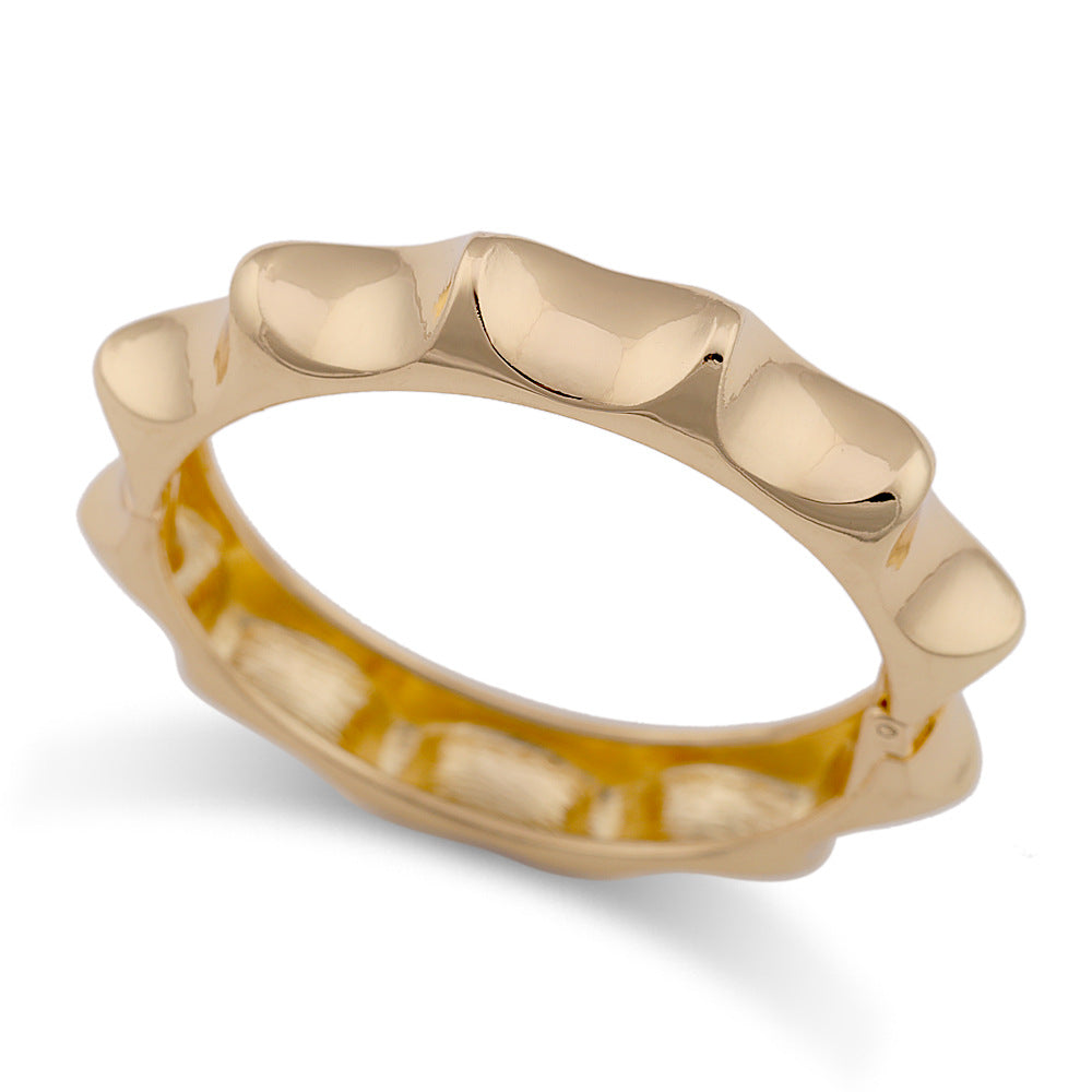 Trendy Wide Enamel Bangle - DippedShop Wholesale - #8467