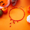 Gothic Beaded Tassel Necklace - DippedShop Wholesale - #6755