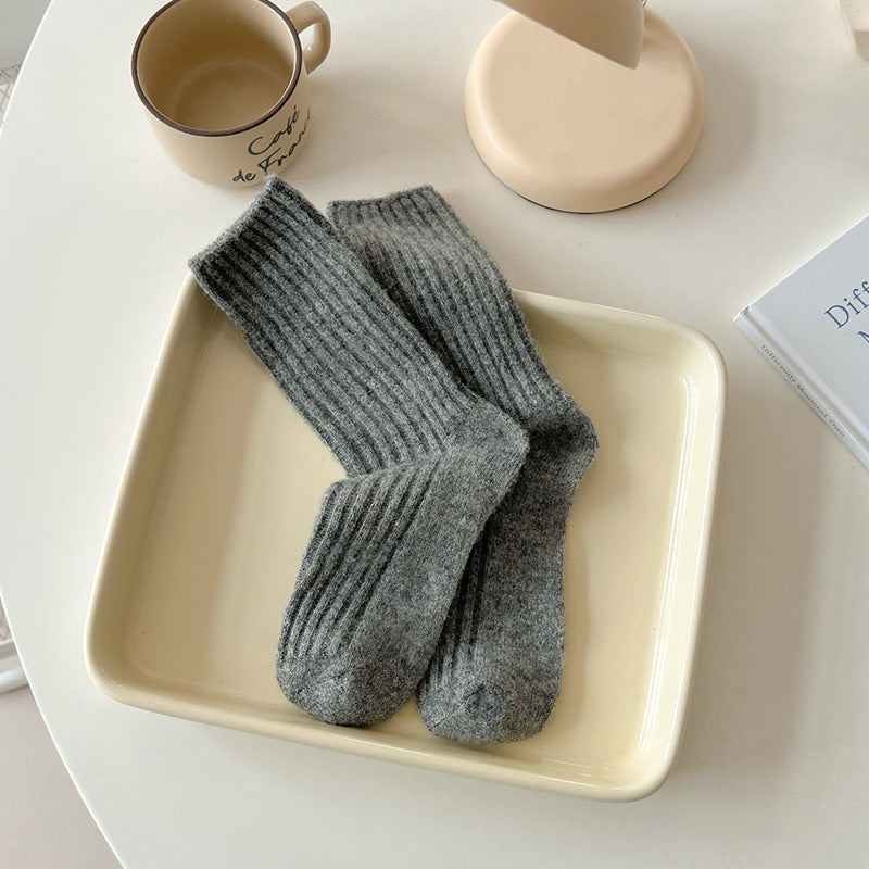 Winter Striped Thick Warm Crew Socks 6W8FSO675