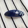 Retro Oval Bowknot Acetate Curved  Hair Clip 8AS6HCP387L