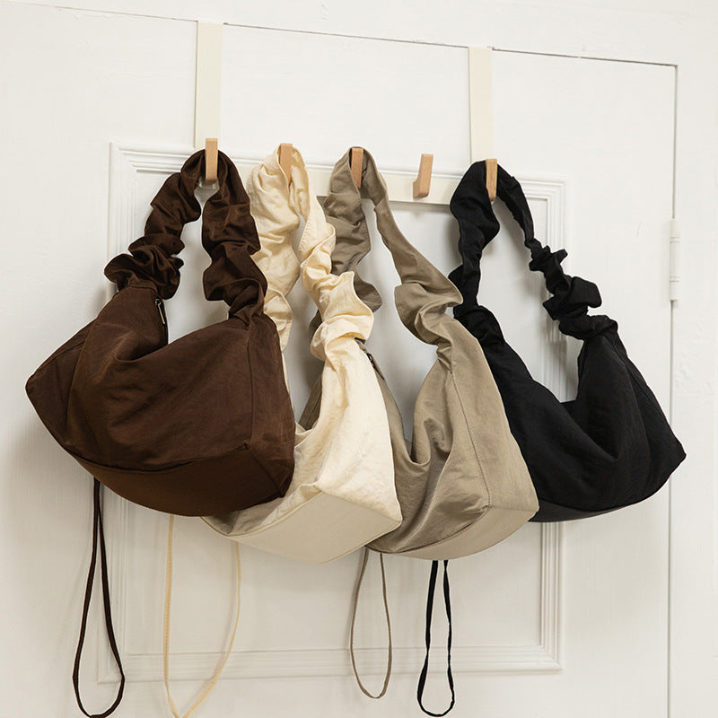 Solid Color Simple Drawstring Shoulder Bag DPB2603