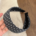 Stylish Floral Print Knit Wide Headband MK2SPM6W6HBD09
