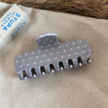 Elegant Plaid Striped Rectangular Hair Claw 6W6HCP1267