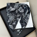 Chic Cashew Print Triangle Silk Scarf 6W6NSI242