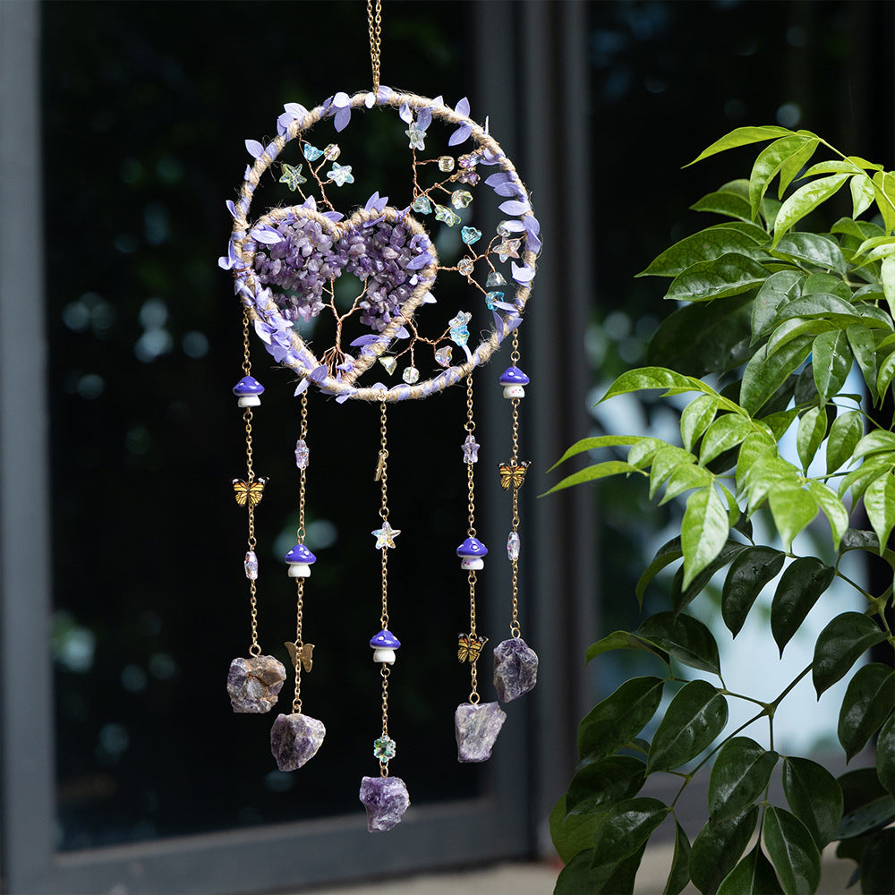 Natural Stone Prism Wind Chime - DippedShop Wholesale - #0323