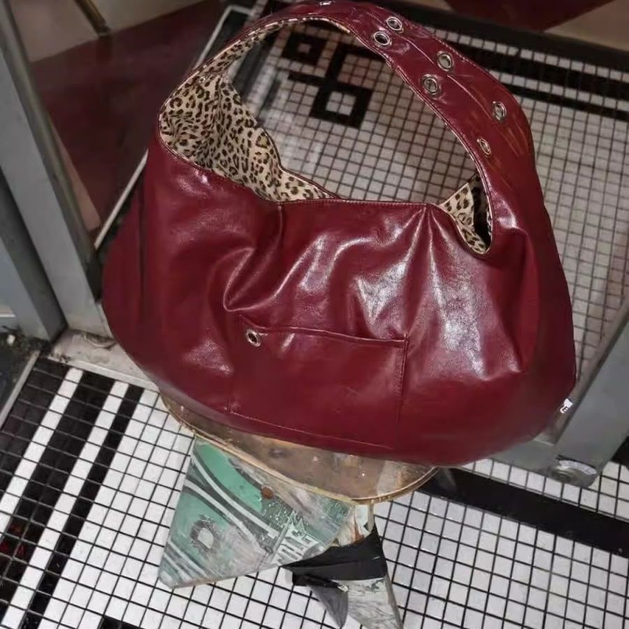 Leopard Print Large Capacity Underarm Bag 6W10BBG2020