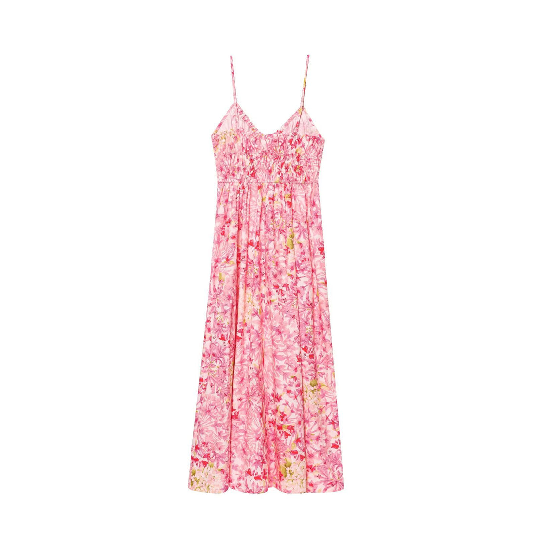 Casual Floral Print Spaghetti Strap Maxi Dress DP25D440