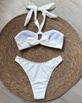 Sexy Textured Bandeau Bikini - DippedShop Wholesale - #6035