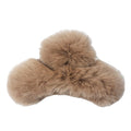 Leopard Fuzzy Hair Claw - DippedShop Wholesale - #7427