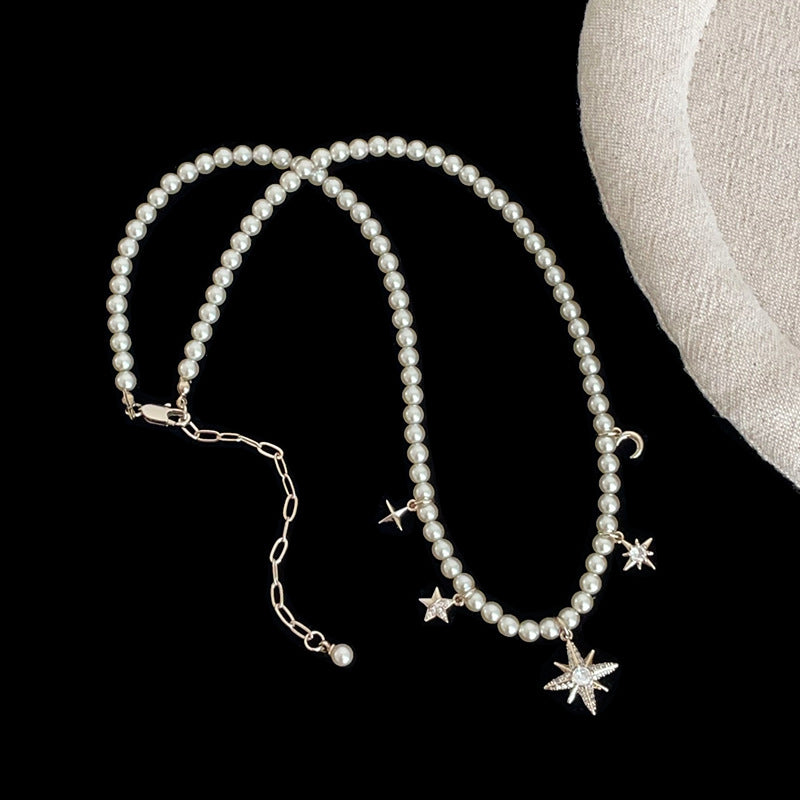 Pearl Chain Pendant Necklace - DippedShop Wholesale - #6723