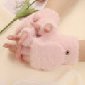 Convertible Fingerless Faux Fur Gloves - DippedShop Wholesale - #2435