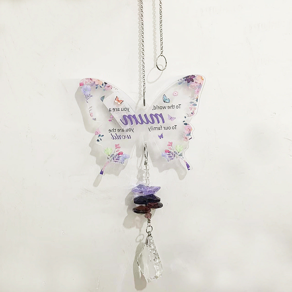 Oversized Butterfly Colorful Crystal Pendant Suncatchers MK2CZAS6H7HLS55