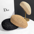 Simple Hollow Out Crochet Thin Beret Hat MK2CK6W6HAT65