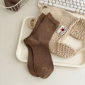 Minimalist Solid Color Cotton Slouch Socks 6W8FSO544