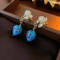 Strawberry Dangle Earrings - DippedShop Wholesale - #2211