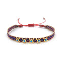 Handmade Seed Bead Braided Adjustable Bracelet 6W6JBR475