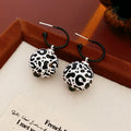 Trendy Leopard Print Circle Statement Hoop Earrongs 6W6JER758