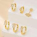 Elegant Gold Plated Rhinestone - DippedShop Wholesale - #2051