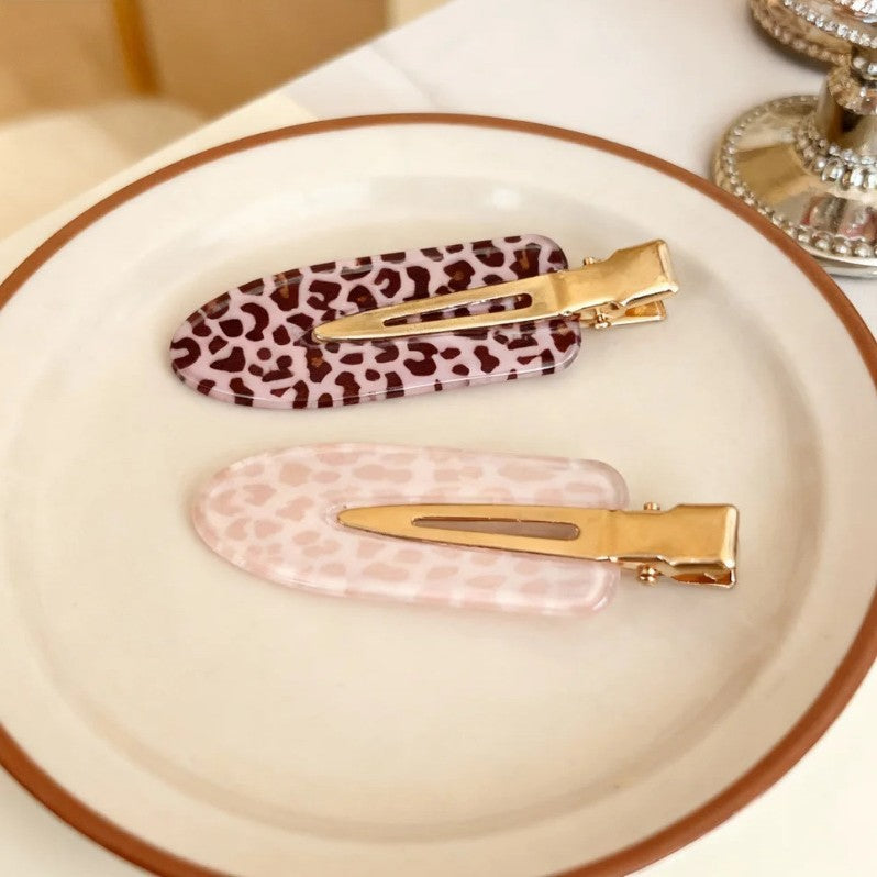 Leopard Print Hair Clip - DippedShop Wholesale - #2515