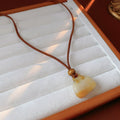 Stylish Artificial Stones Tote Bag Pendant Necklace 6W6JNC912