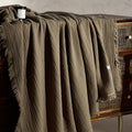 Retro Tassel Knit Blanket - DippedShop Wholesale - #7651