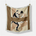 Abstract Silk Square Scarf - DippedShop Wholesale - #6947
