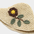 Handmade Crochet Sunflower Hollow Bucket Hat 8BK6HAT176L