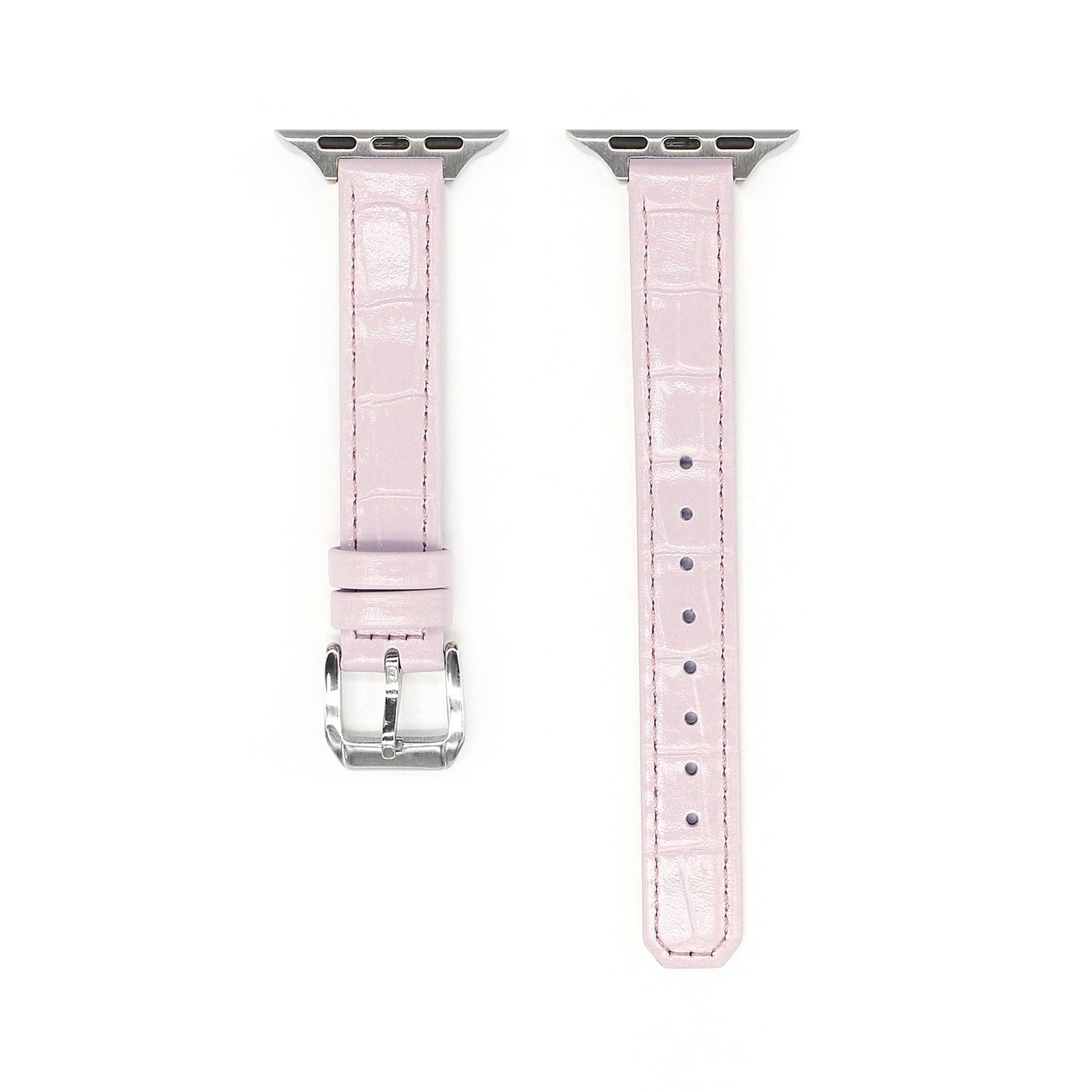 Slim Solid Color Leather Watch Band 6W6JWA124