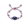 Vintage Evil Eye Stone Bradided Adjustable Bracelet 6W6JBR468
