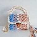 Chunky Crochet Crossbody Bag - DippedShop Wholesale - #9459