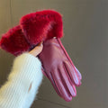 Fluffy Fur Cuff Gloves - DippedShop Wholesale - #2131