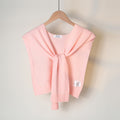 Casual Solid Color Sweater Knit Shawl Wrap 6W6NSC60